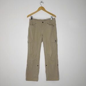 KUHL Splash Roll Up Pants 8 Extra Short Khaki Cargo Hiking Outdoor